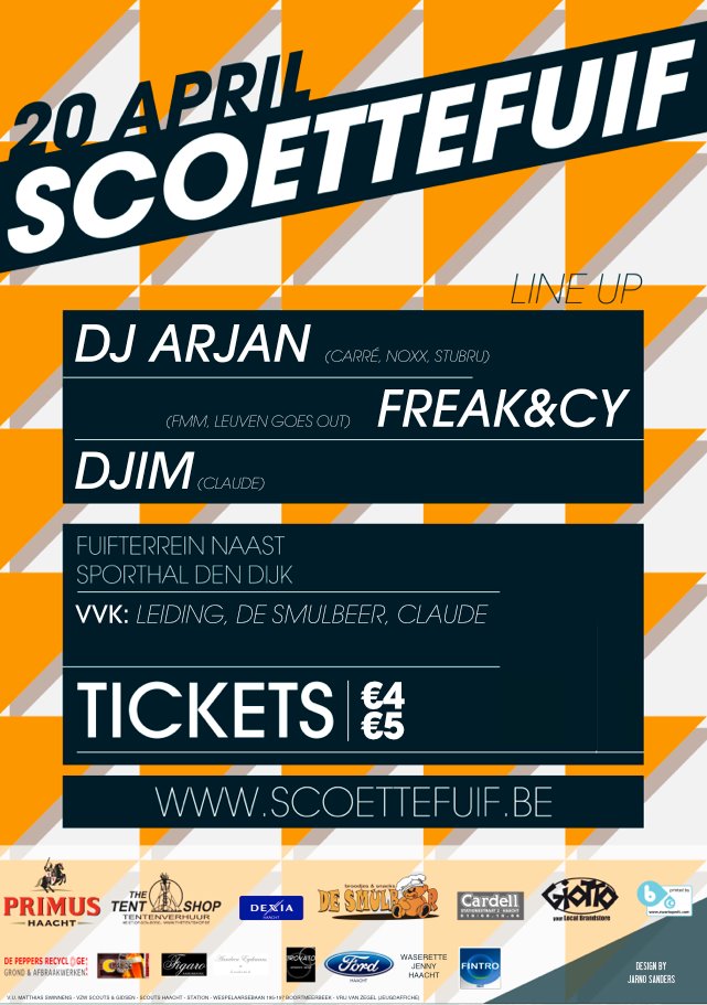 SCOETTEFUIF! affiche op 20/04/2012